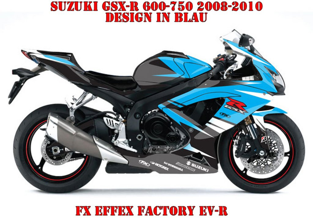 EV-R Blau für Suzuki GSX-R 600/750 2008-2010